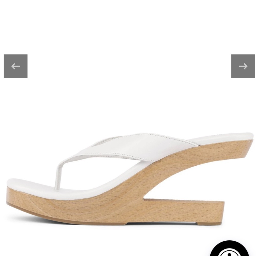 Jeffrey Campbell Dreamin White Thong Sandal